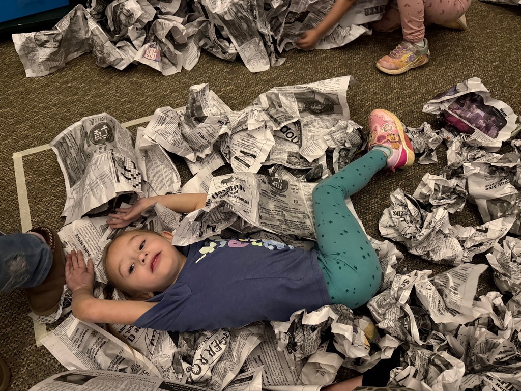 students making scarecrows 