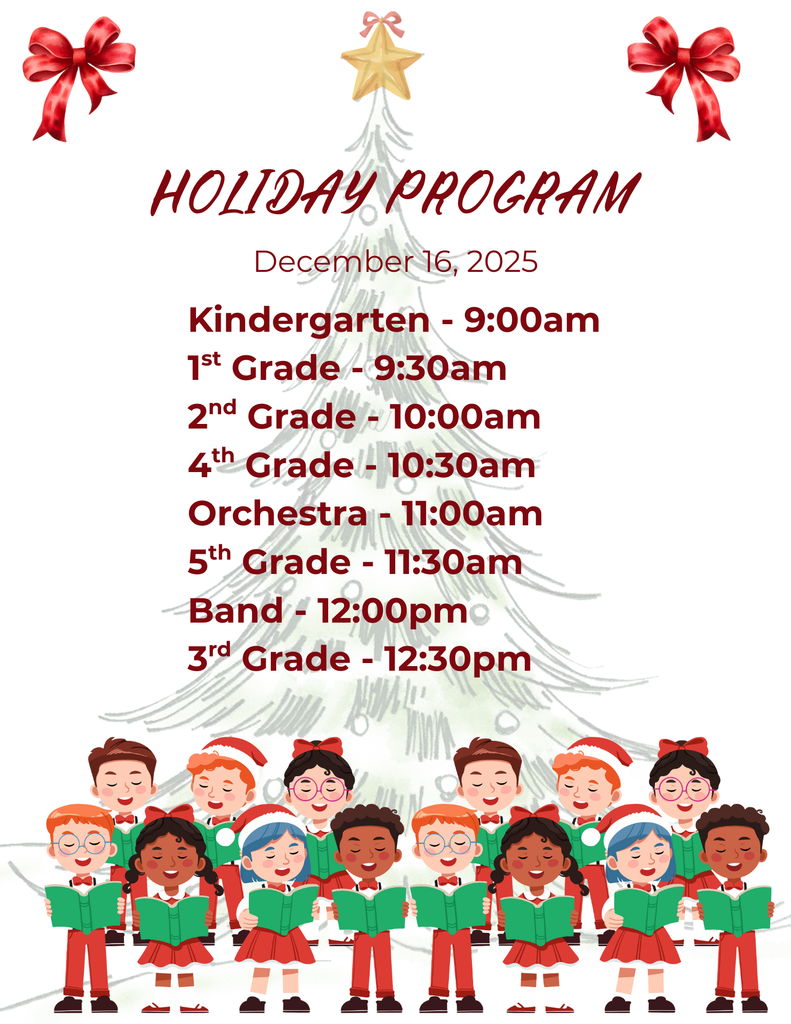 CHRISTMAS PROGRAM TIMES