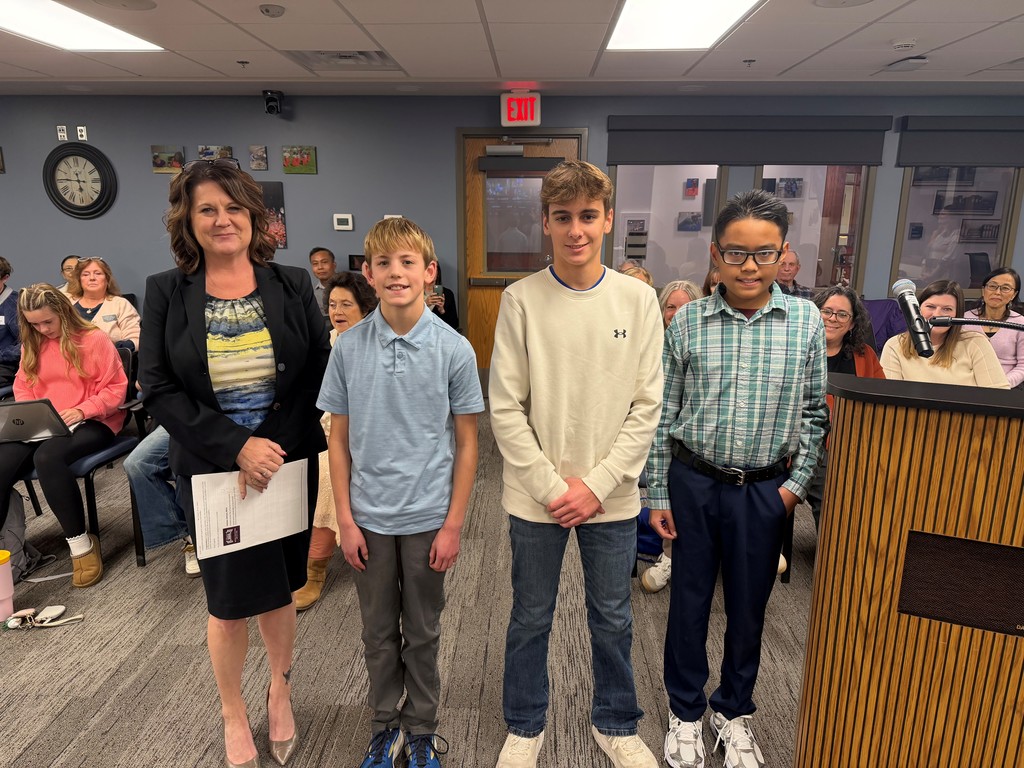 Students with superintendent