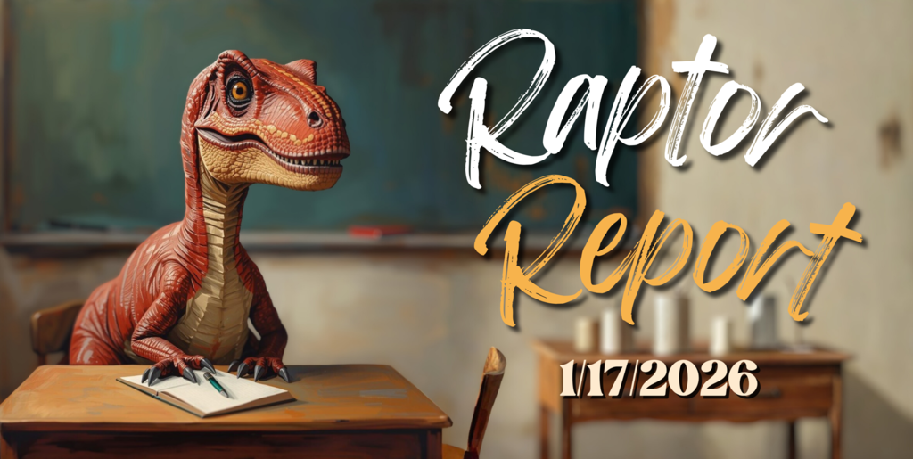 Raptor report banner