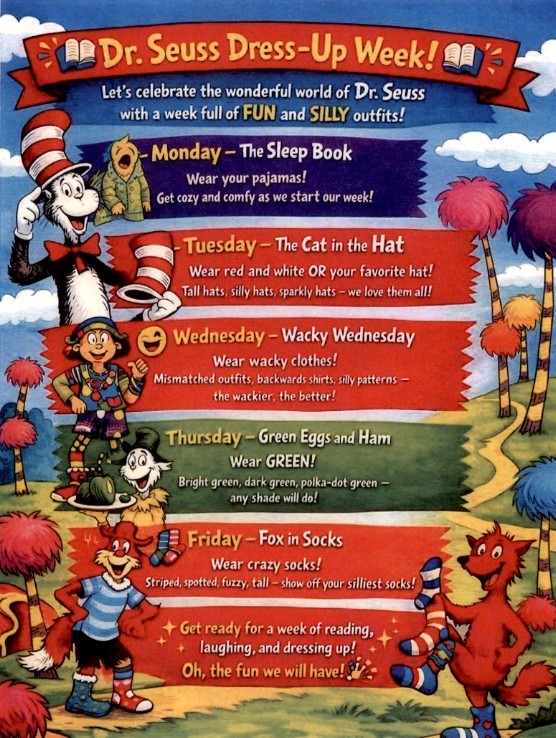 Dr Seuss Dress Up Week