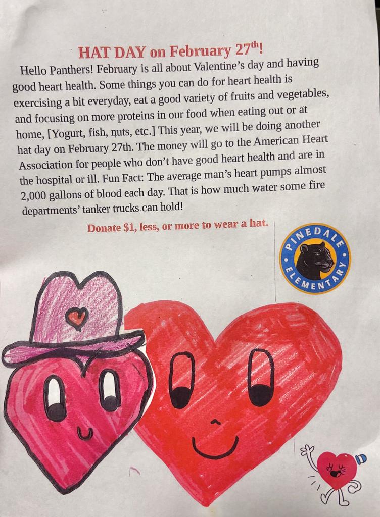 Hat Day flyer - student made