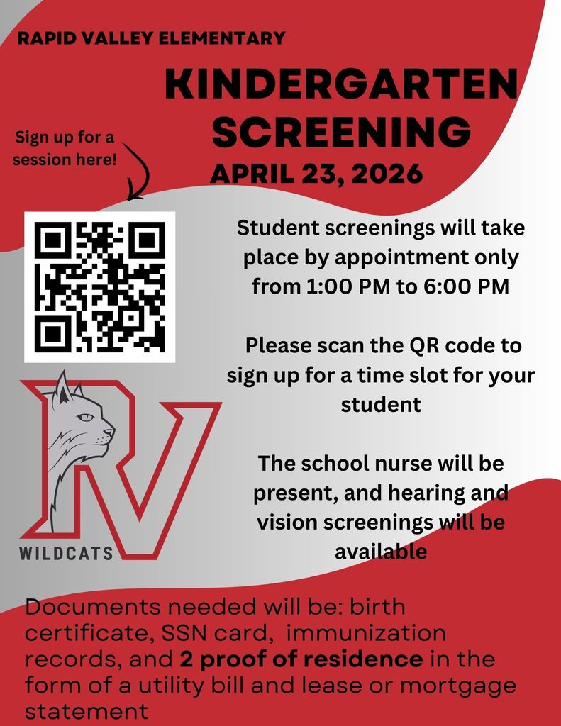 Kindergarten screening April 23