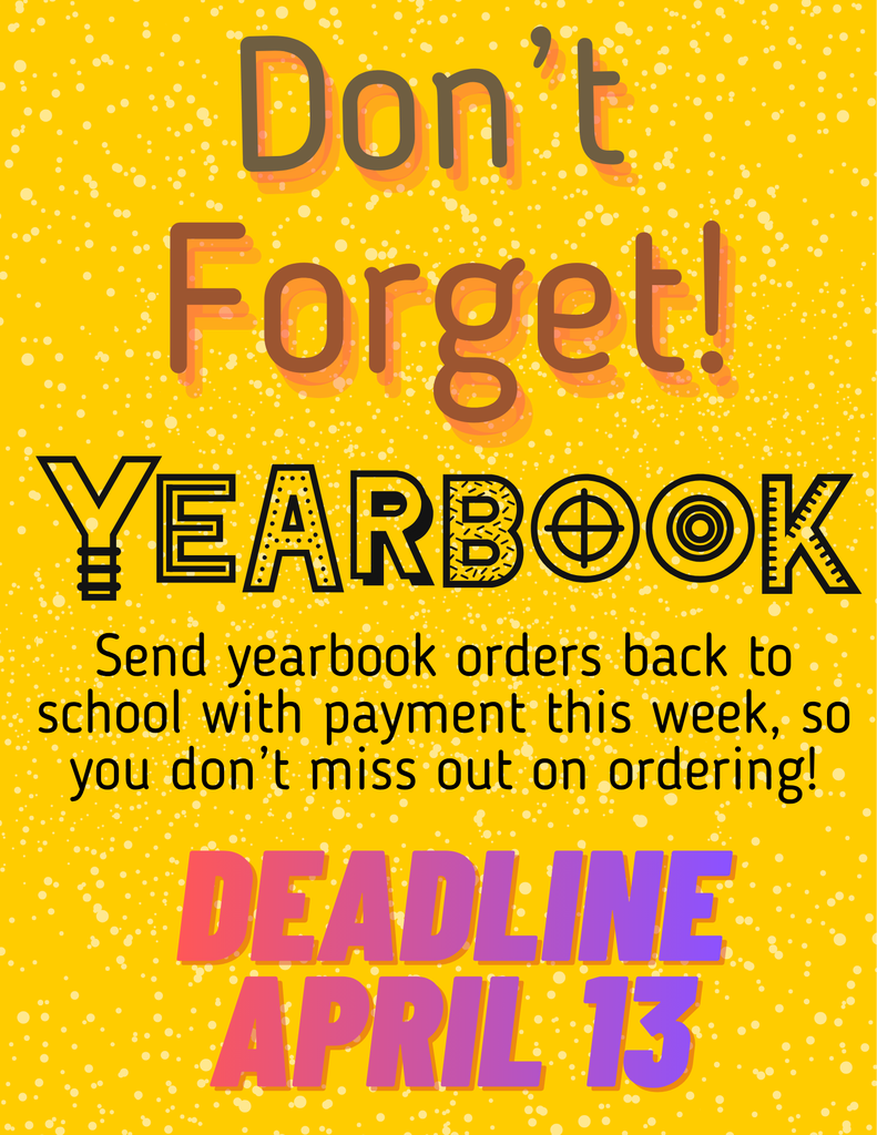 Yearbook deadline