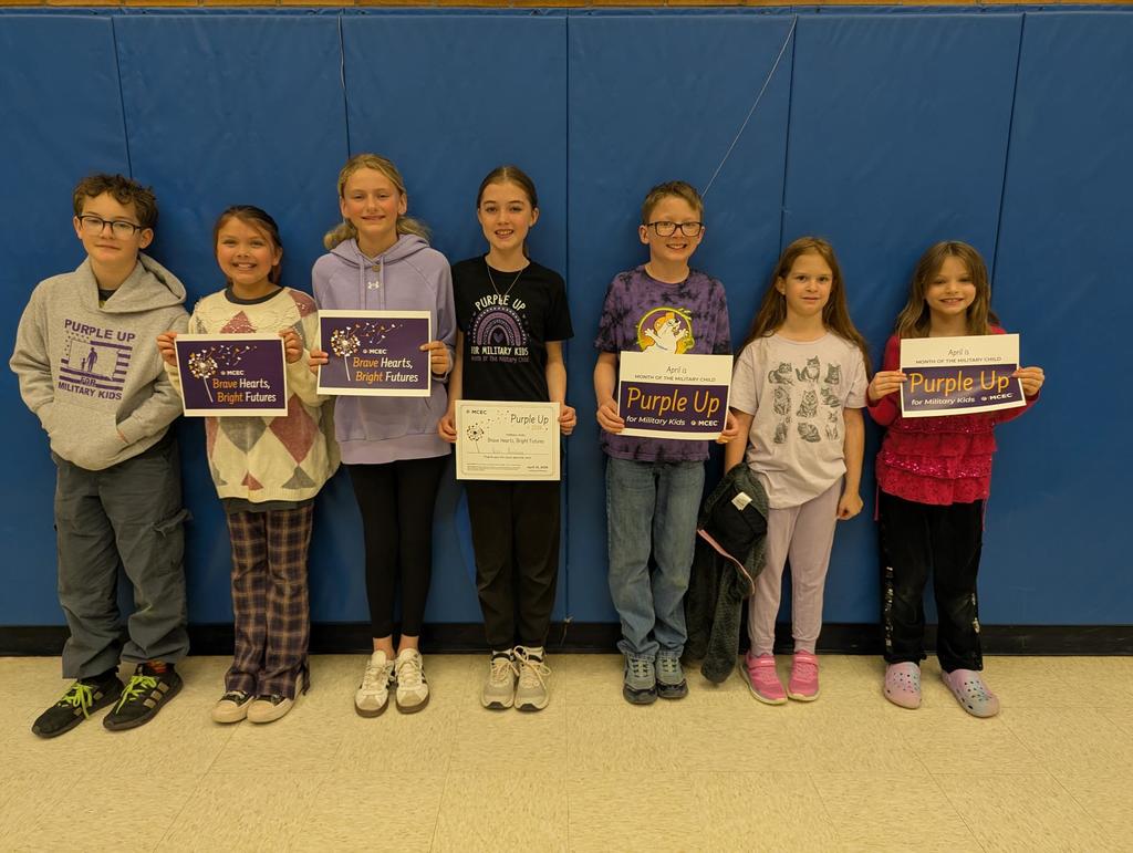 Students being recognized 