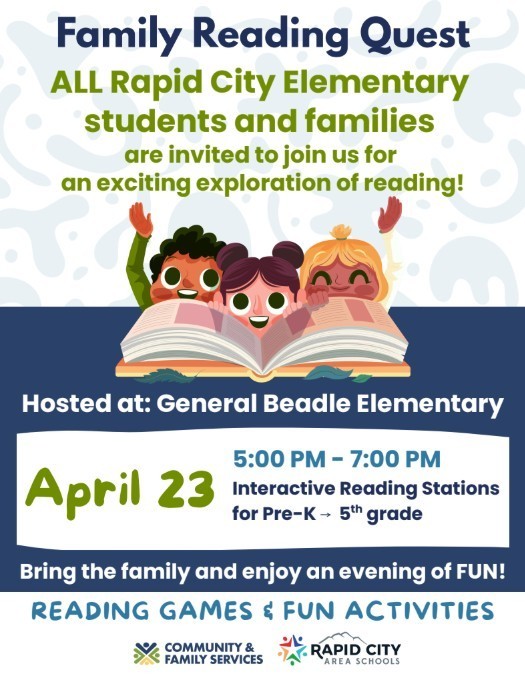 Family Reading Quest @ General Beadle 5-7pm