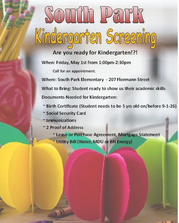 SP Kindergarten Screening