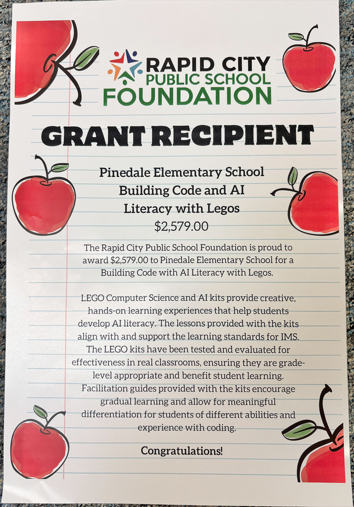 poster describing grant