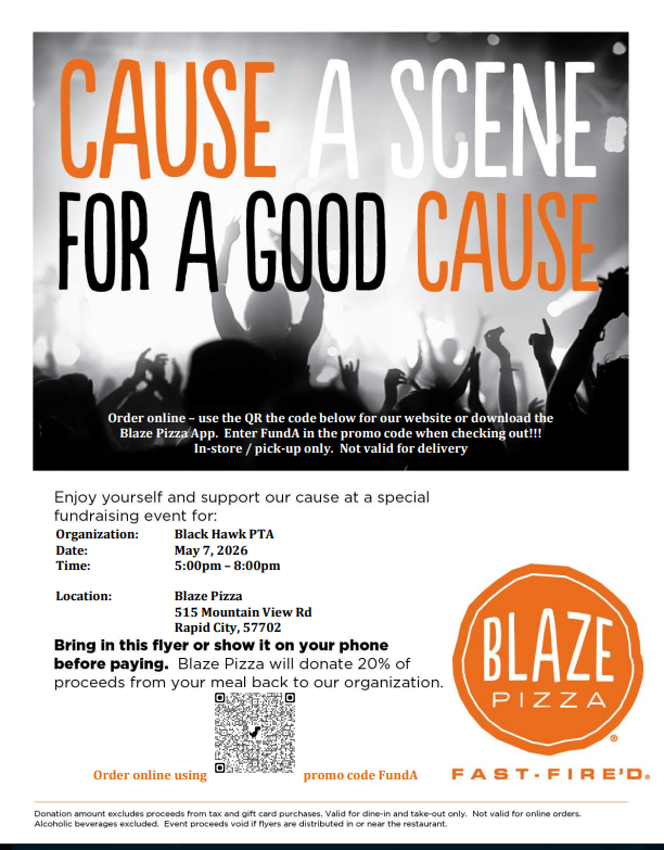 Blaze Pizza Fundraiser
