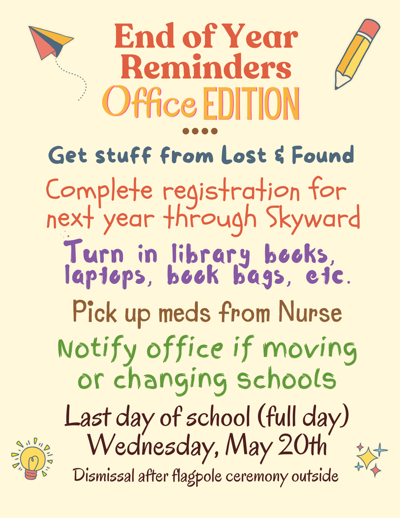 EoY Reminders