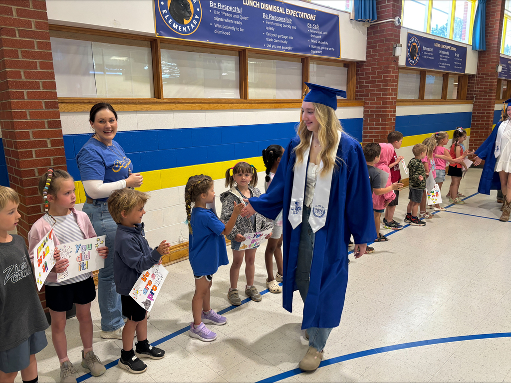 grads walking the halls