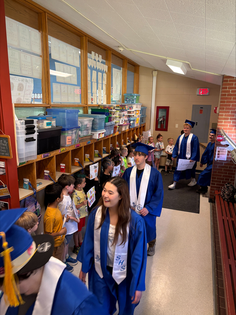 grads walking the halls