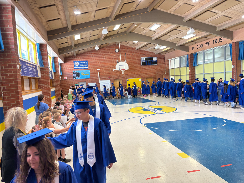 grads walking the halls