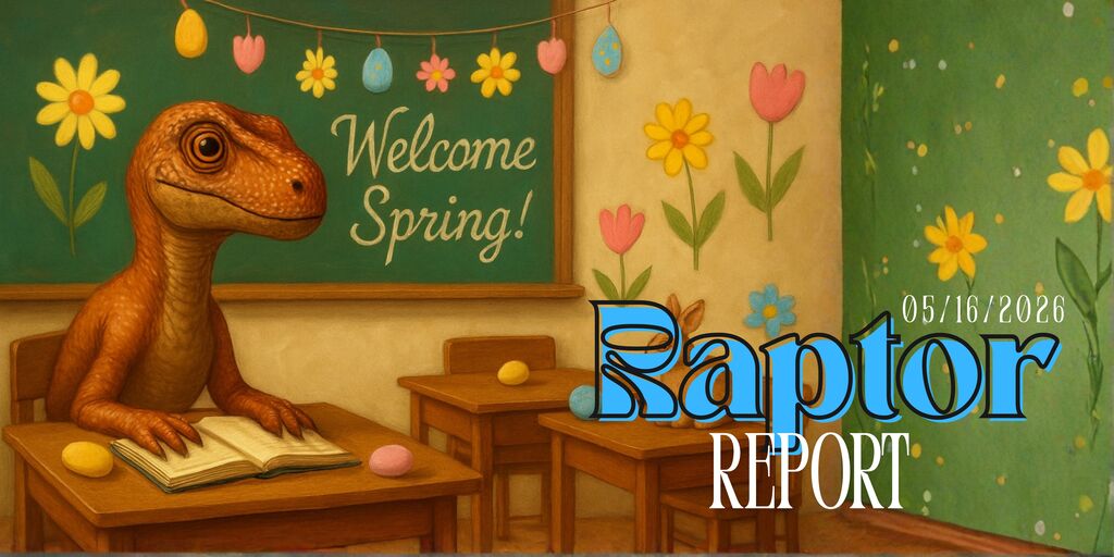 Raptor report banner- 05/16/2026