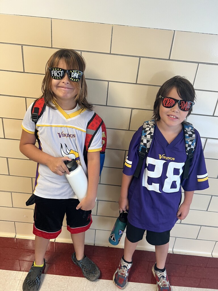 Students on first day