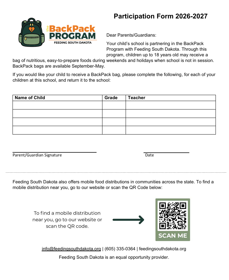 BP Participation Form