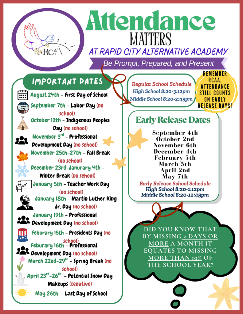 Attendance Matters Important Dates