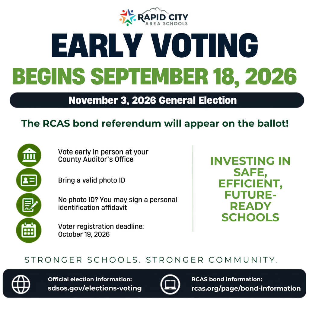 EARLY VOTING INFOMATION on a flyer, visit the secretary of states website for more voting information 
