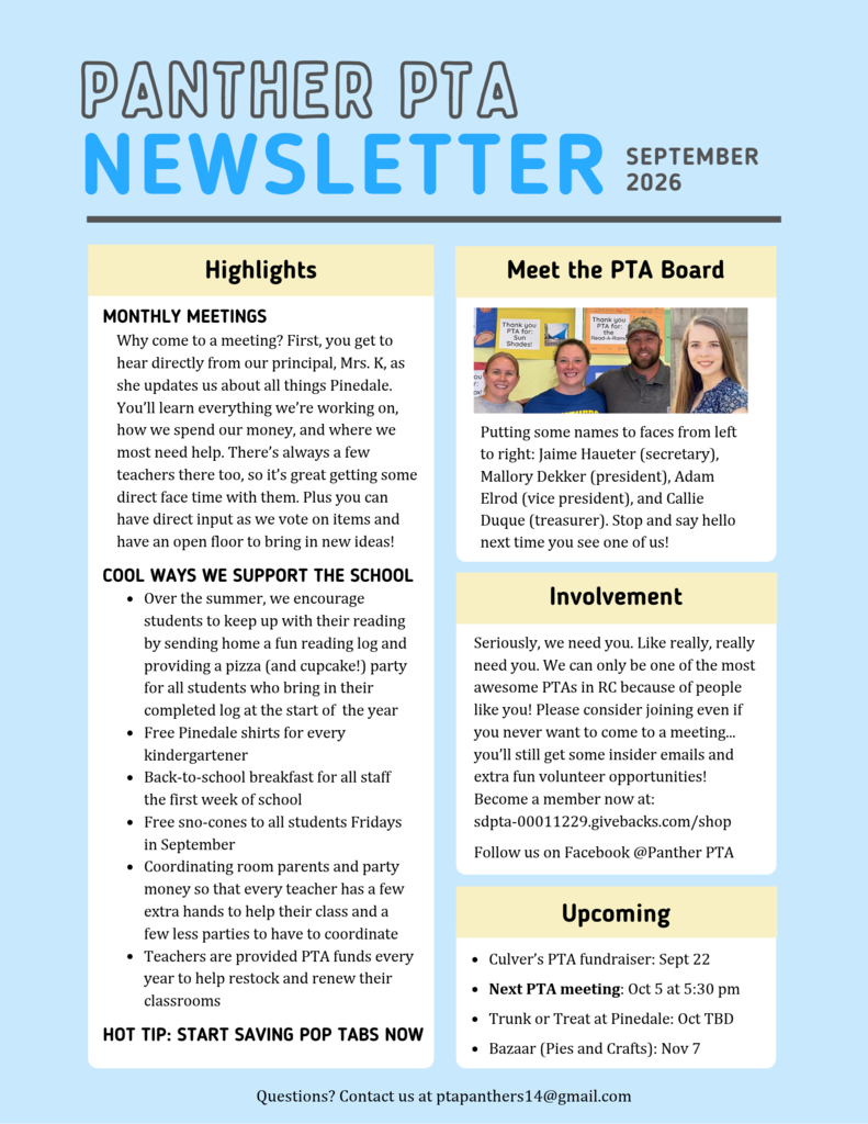 September PTA Newsletter