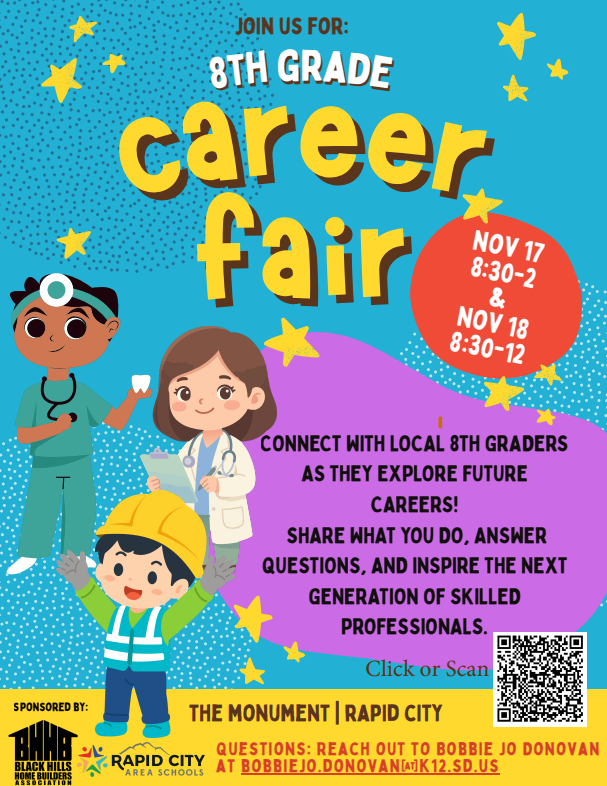 flyer of career fair logo 