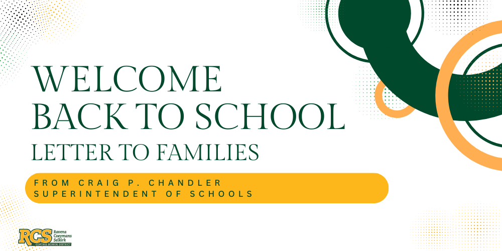 Welcome Back to School Letter To Families