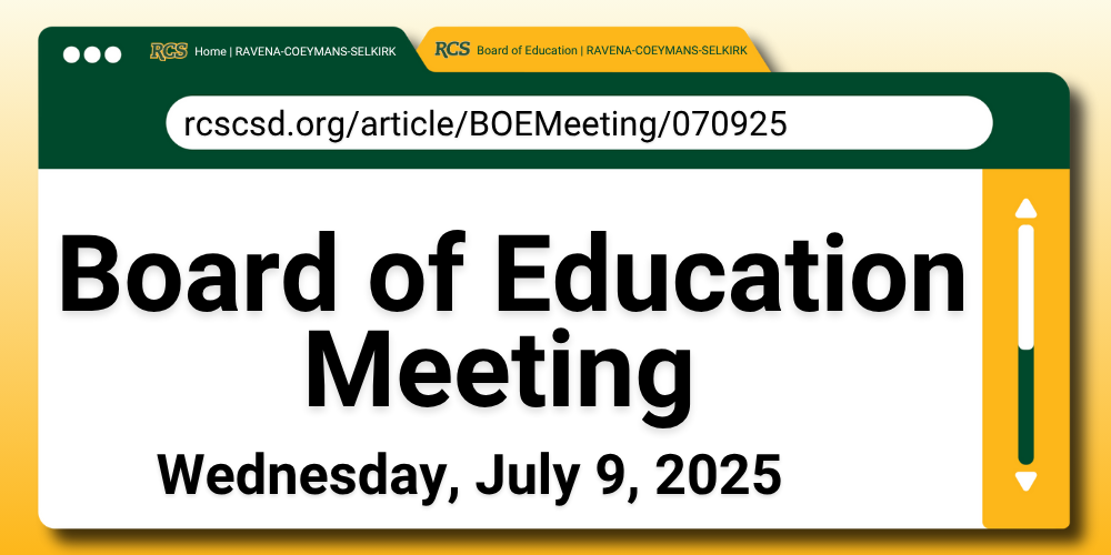 RCS Board of Education Meeting Set for Wednesday, July 9, 2025