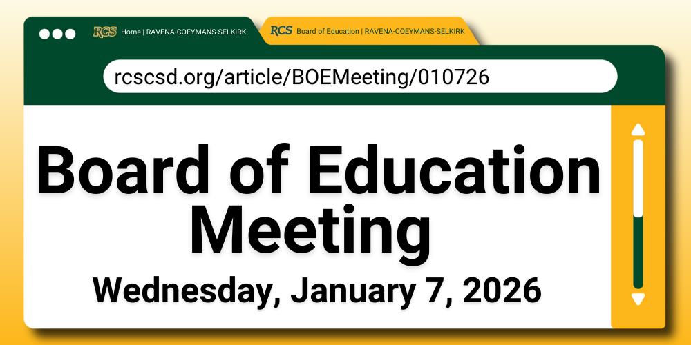 The RCS Board of Education Meeting Set for Wednesday, January 7, 2026