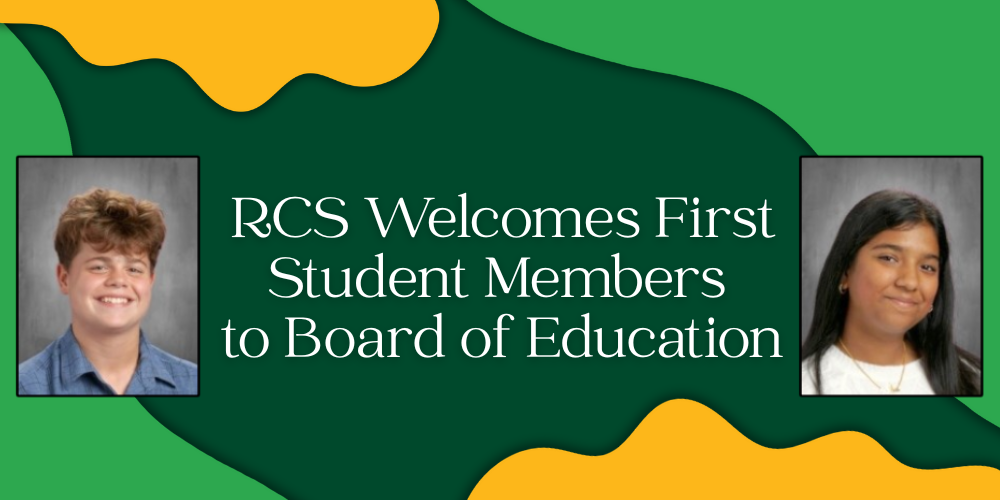 RCS Welcomes First Student Members to Board of Education