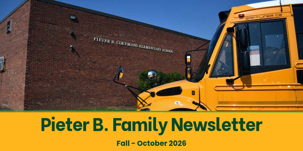 Pieter B. Coeymans Elementary Family Newsletter Fall - October 2026