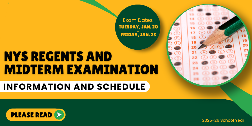 Important January 2026 NYS Regents and Midterm Examination Information and Schedule