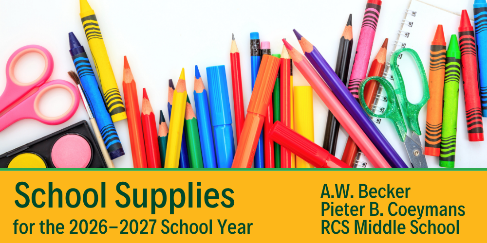 School Supply Lists for the 2026-2027 School Year