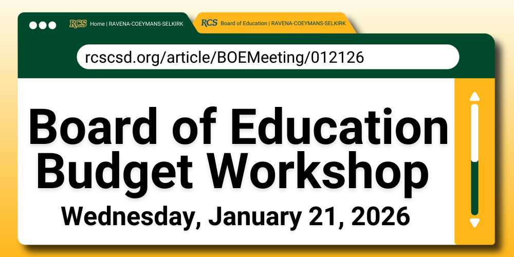 The RCS Board of Education Budget Workshop Set for Wednesday, January 21, 2026