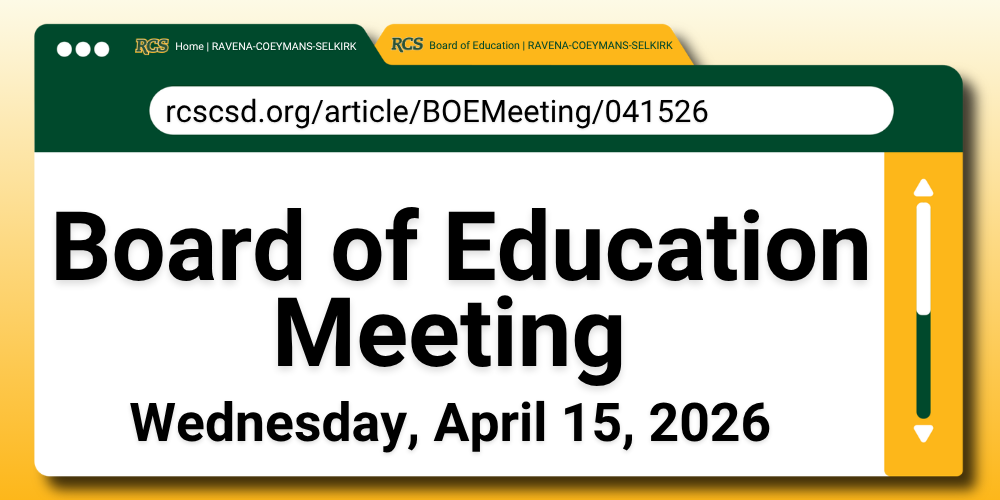 RCS Board of Education Meeting Set for Wednesday, April 15, 2026