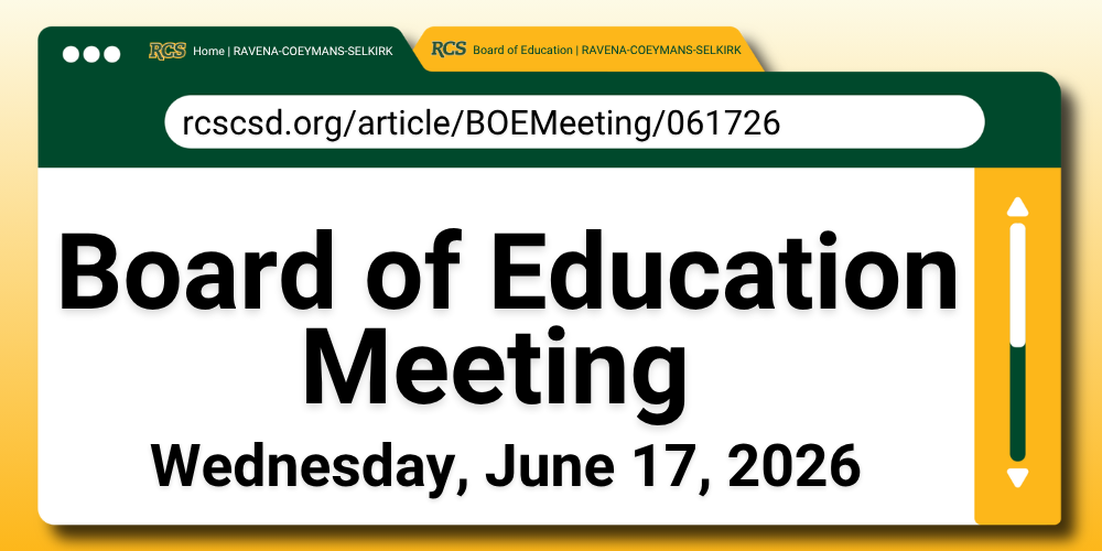 RCS Board of Education Meeting Set for Wednesday, June 17, 2026