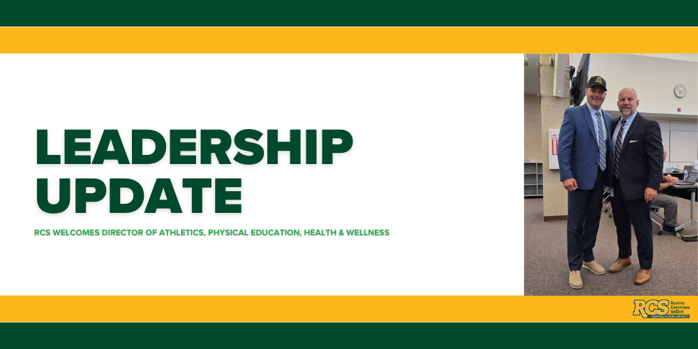 RCS Hires Director of Athletics, Physical Education, Health & Wellness – Welcome, Mr. Tacelli!