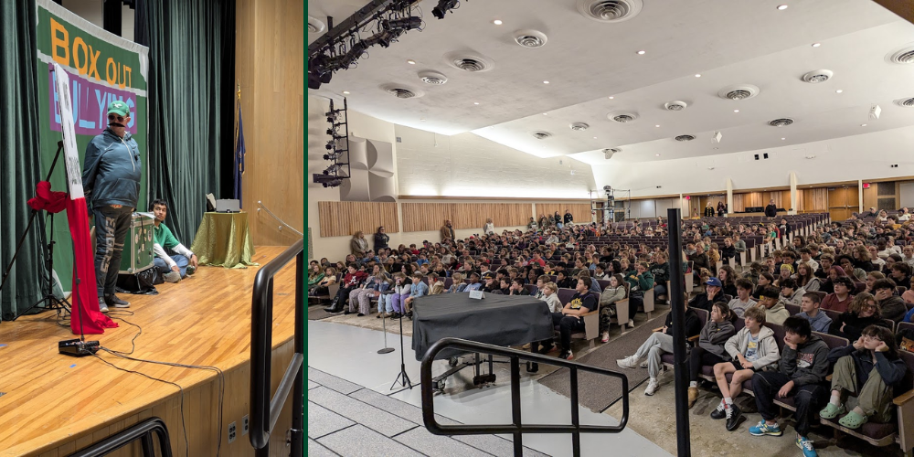 Box Out Bullying Visits RCS Middle School