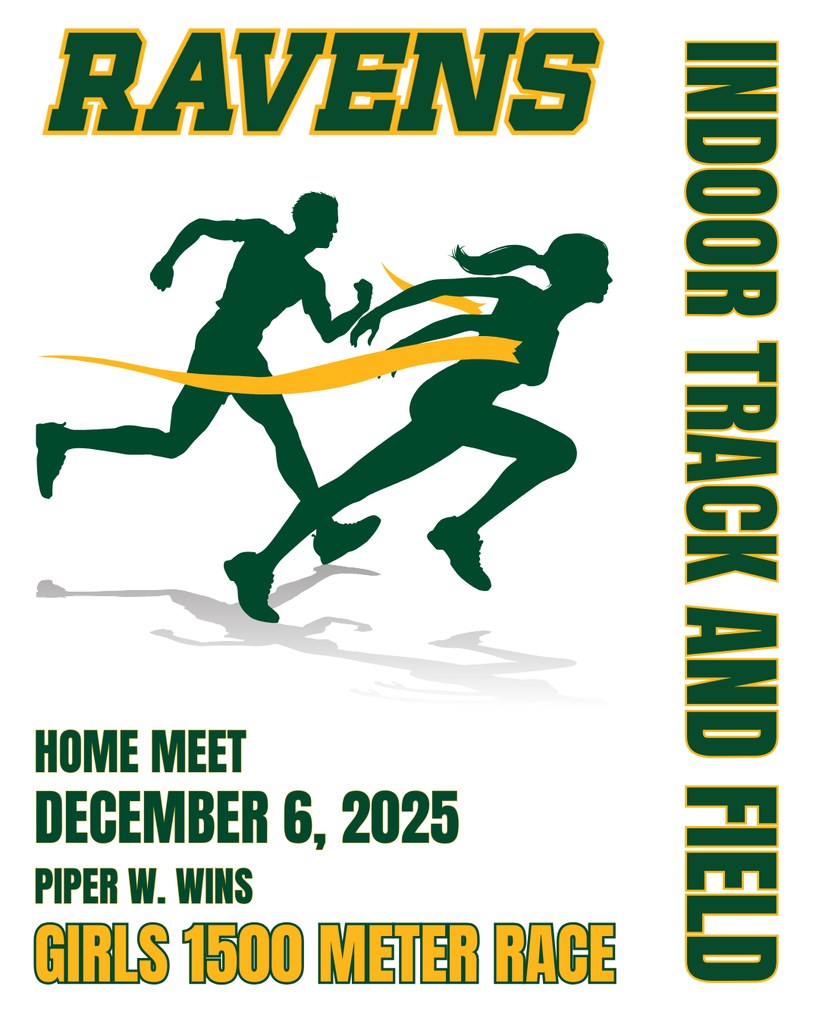 Indoor Track and Field Home meet Piper W. wins Girls 1500 Meter Race