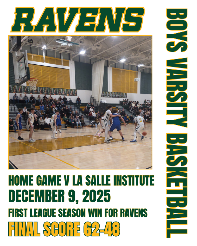 Boys Varsity Basketball First League Season Win For Ravens - 12/9/25