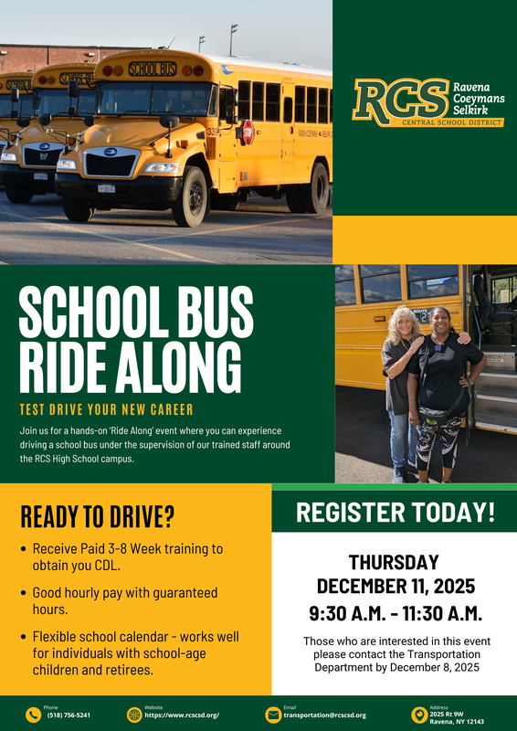 School Bus Drive Along Flyer