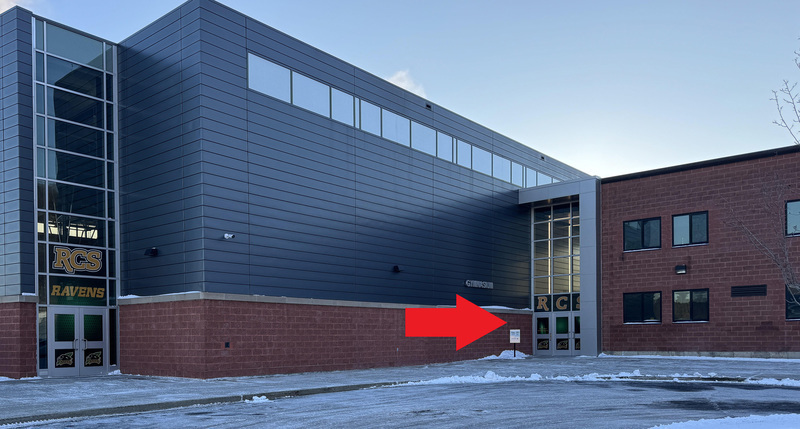 Entrance from parking lot