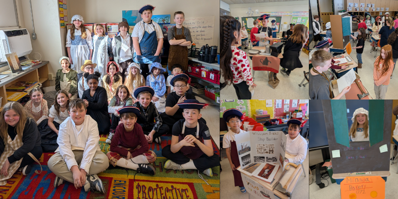 4th Graders Host Colonial Times Job Fair at A.W. Becker Elementary School