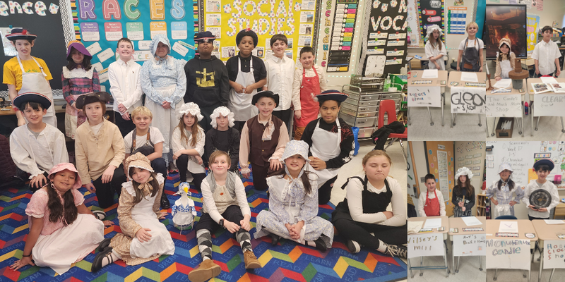 4th Graders Host Colonial Times Job Fair at A.W. Becker Elementary School