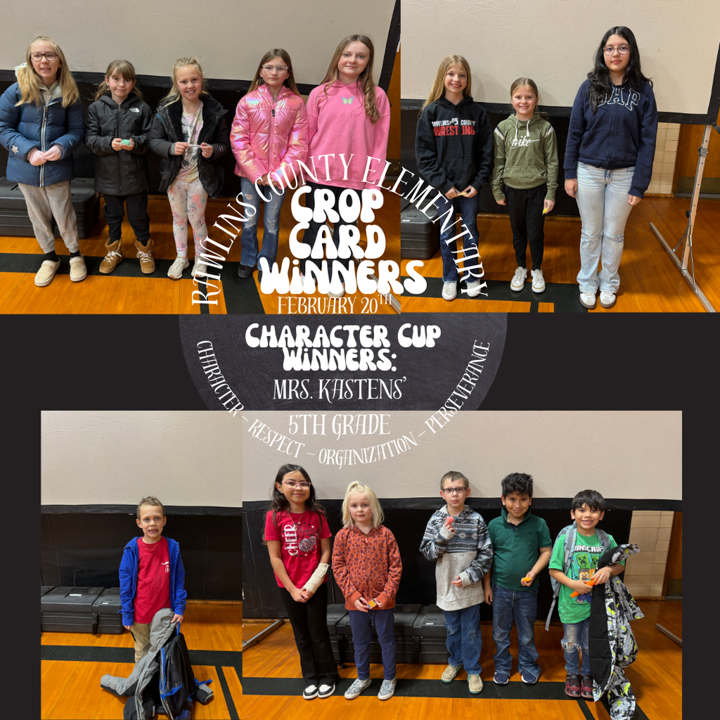 Crop Card winners Feb 20th 