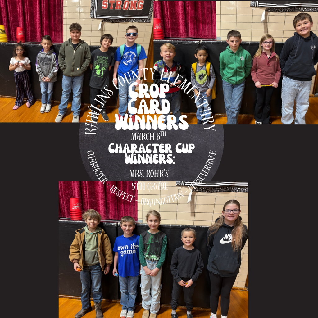 Crop Card winners March 6th