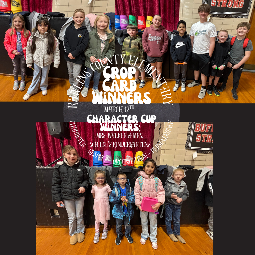 Crop Card winners March 12th