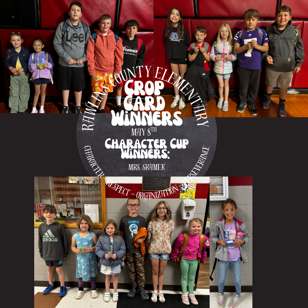 Crop Card Winners May 8th 