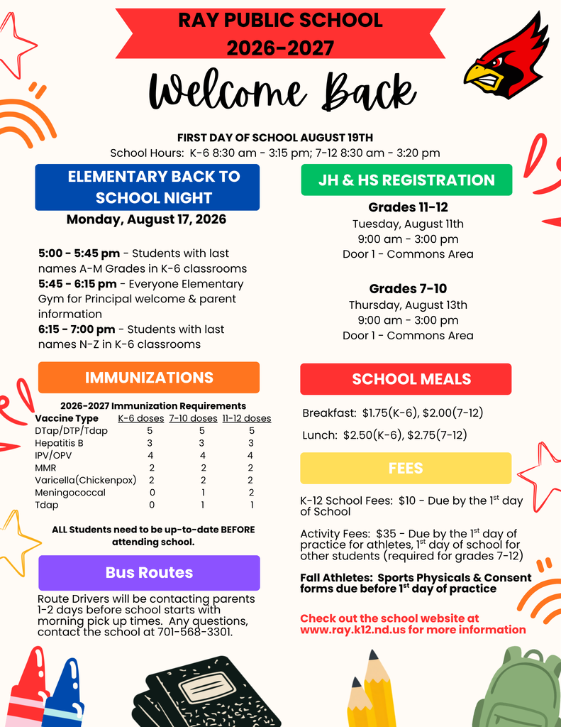 Back to School Info