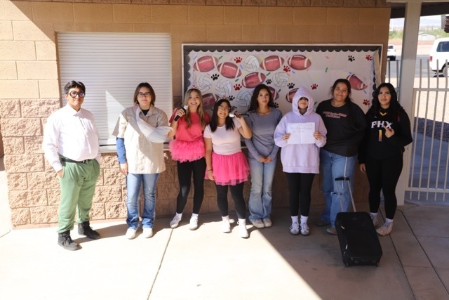 The Ray high school students dressing up for Halloween spirit week