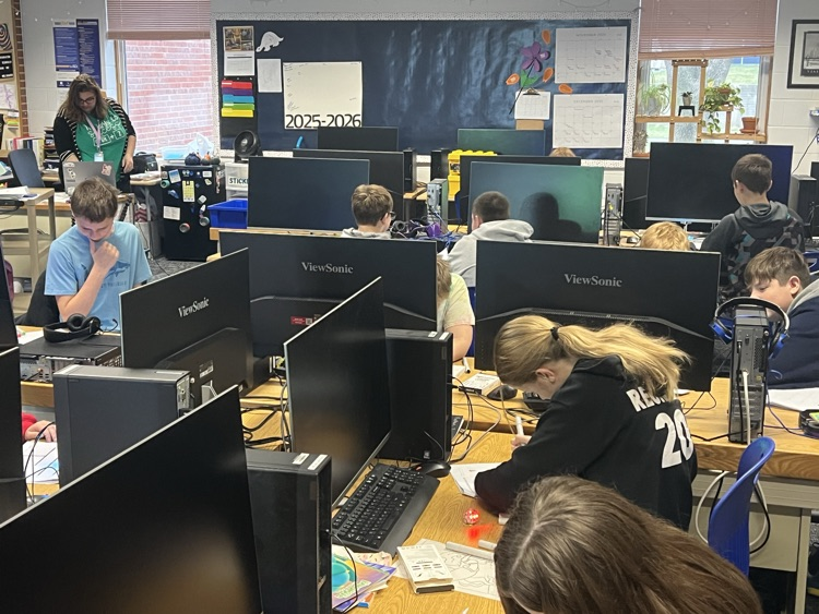 Mrs. Schaffer’s Class Programming Robots