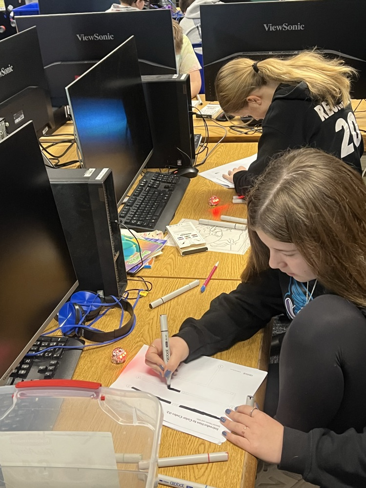 Mrs. Schaffer’s Class Programming Robots